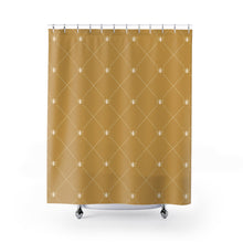 Load image into Gallery viewer, The French Bee Shower Curtain (Cream on Gold)