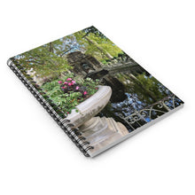 Load image into Gallery viewer, Medici Fountain spiral notebook with ruled line paper