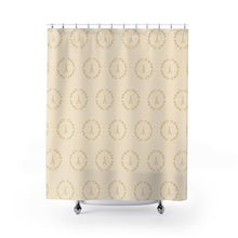 Load image into Gallery viewer, Eiffel Shower Curtain (Gold on Cream)
