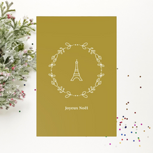 Load image into Gallery viewer, Eiffel Joyeux Noël Greeting Cards (7 pcs)