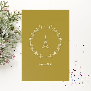 Eiffel Joyeux Noël Greeting Cards (7 pcs)