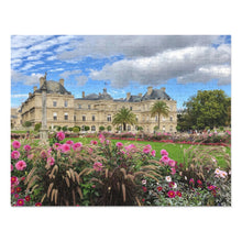Load image into Gallery viewer, 14&quot; × 11&quot; 252 precise interlocking piece jigsaw puzzle of the Luxembourg Gardens in Paris: L&#39;Abeille Française