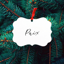 Load image into Gallery viewer, Paix Ornament (Black)